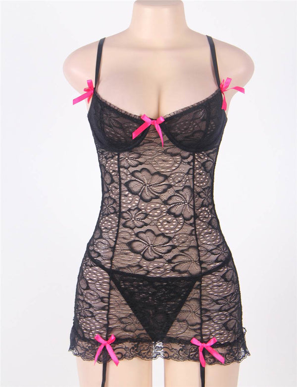 Garter Slip - One Size - Black main image 1