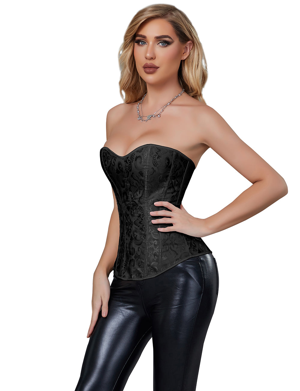 Black off Shoulder Corsets with Panties