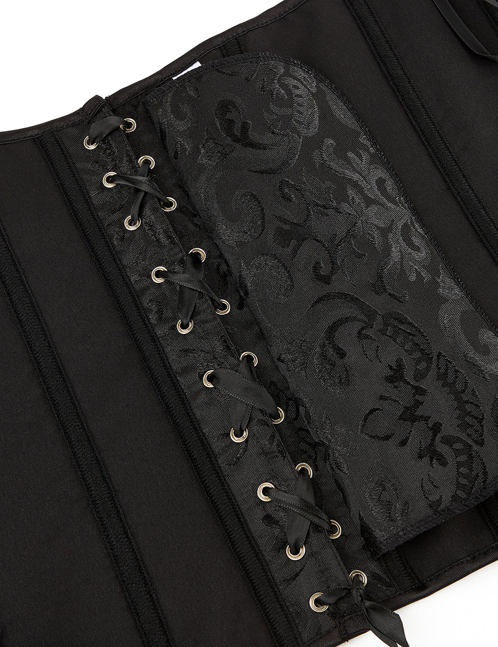 Black off Shoulder Corsets with Panties
