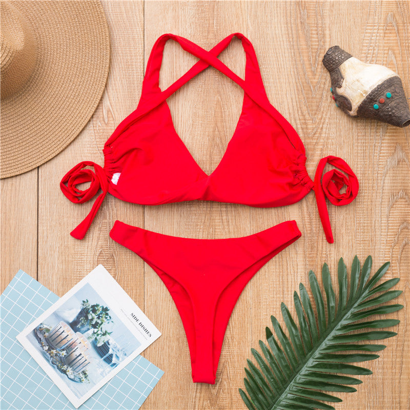 Bikini Swimwear Women Swimsuit Front Knot Bathing Suit Push Up Bikini Set 2019 Sexy Beach Wear Biquini