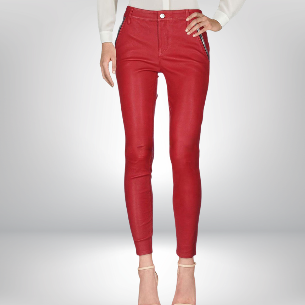 Women&#39;s Leather Jeans - Anna