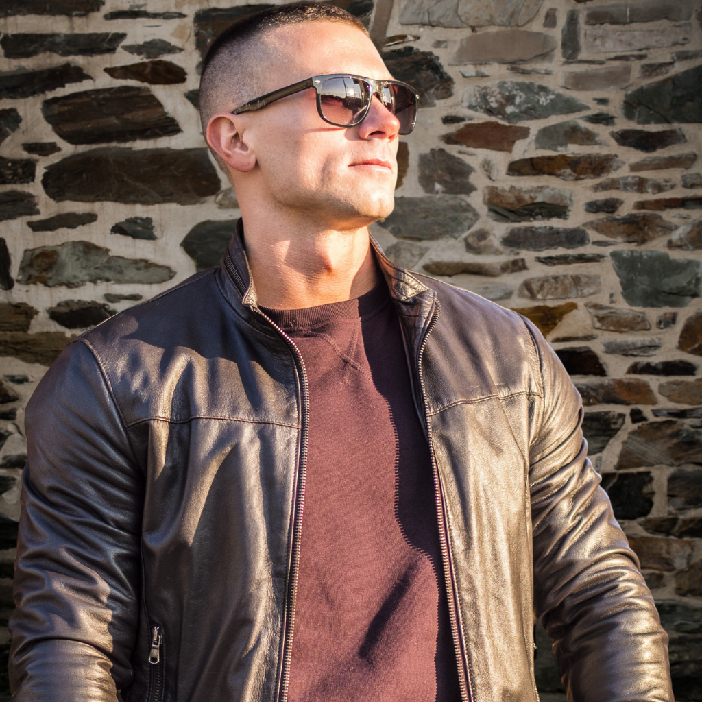 Men&#39;s Cafe Racer Leather Jacket | KC Leather - Roberto
