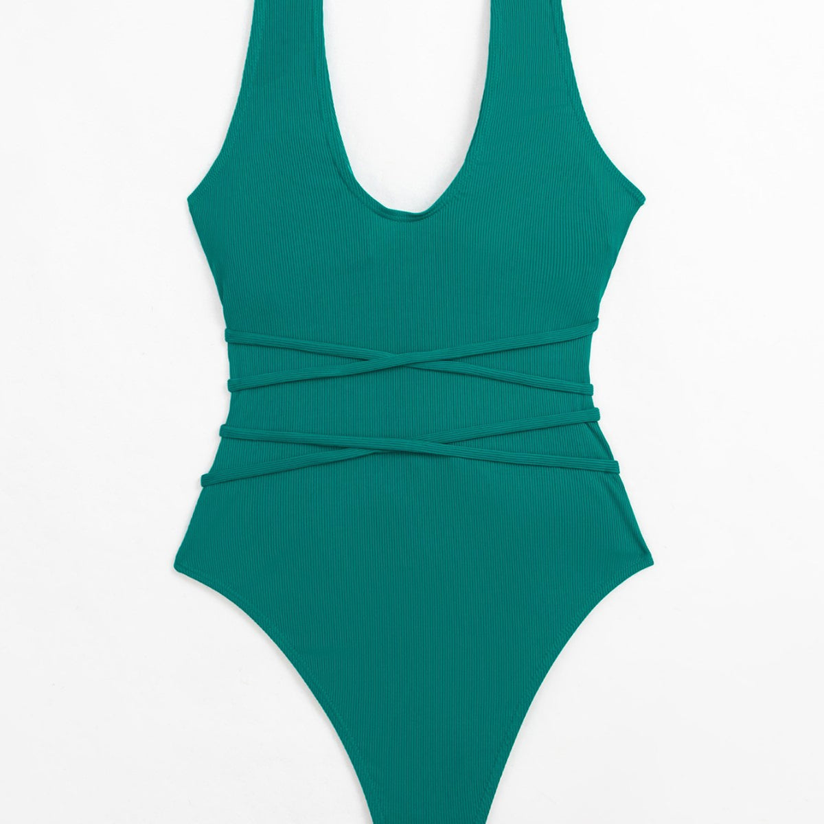 Solid Color Slimming Sexy One-Piece Swimsuit Bikini