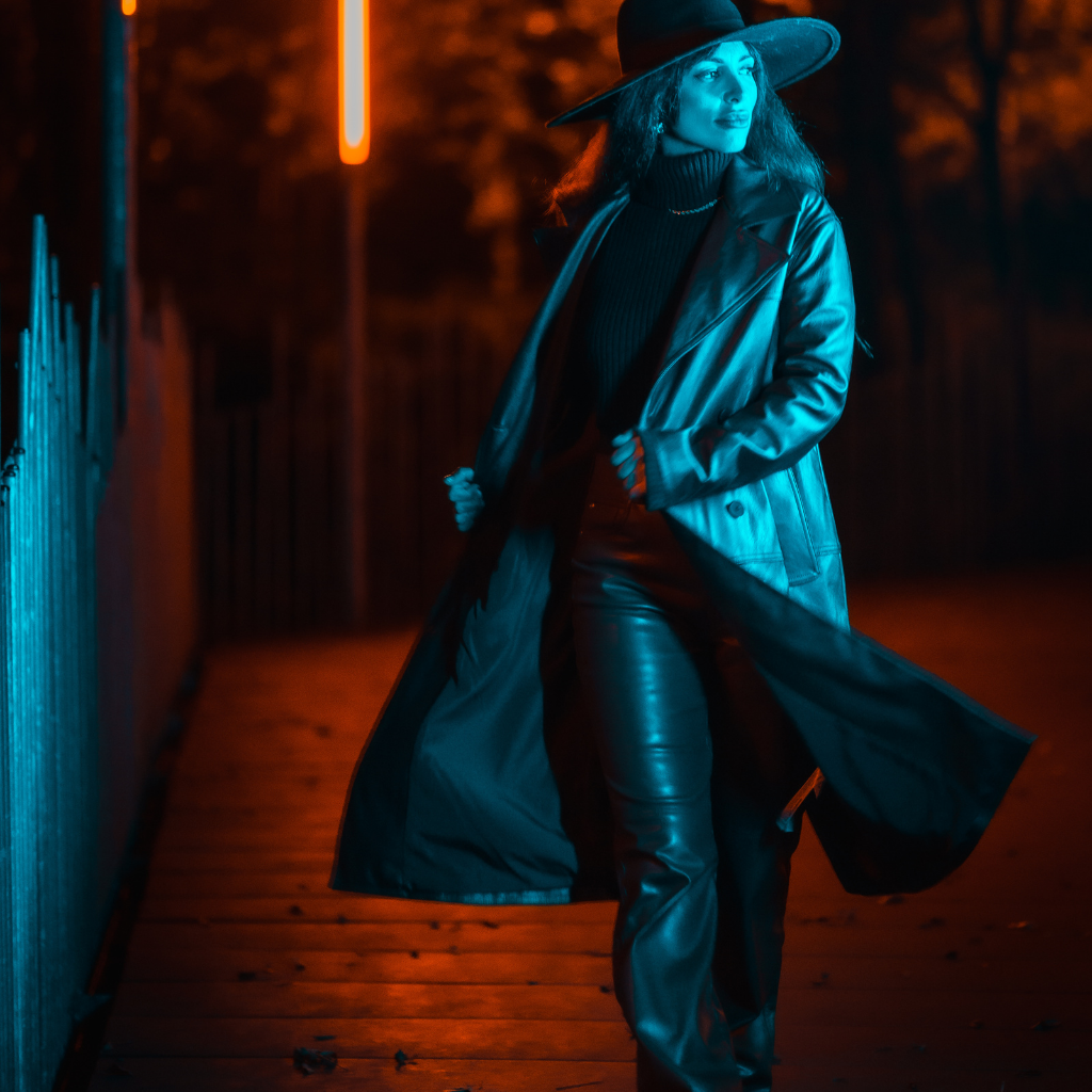 Women&#39;s Long Leather Coat | KC Leather Signature Range - Bilett