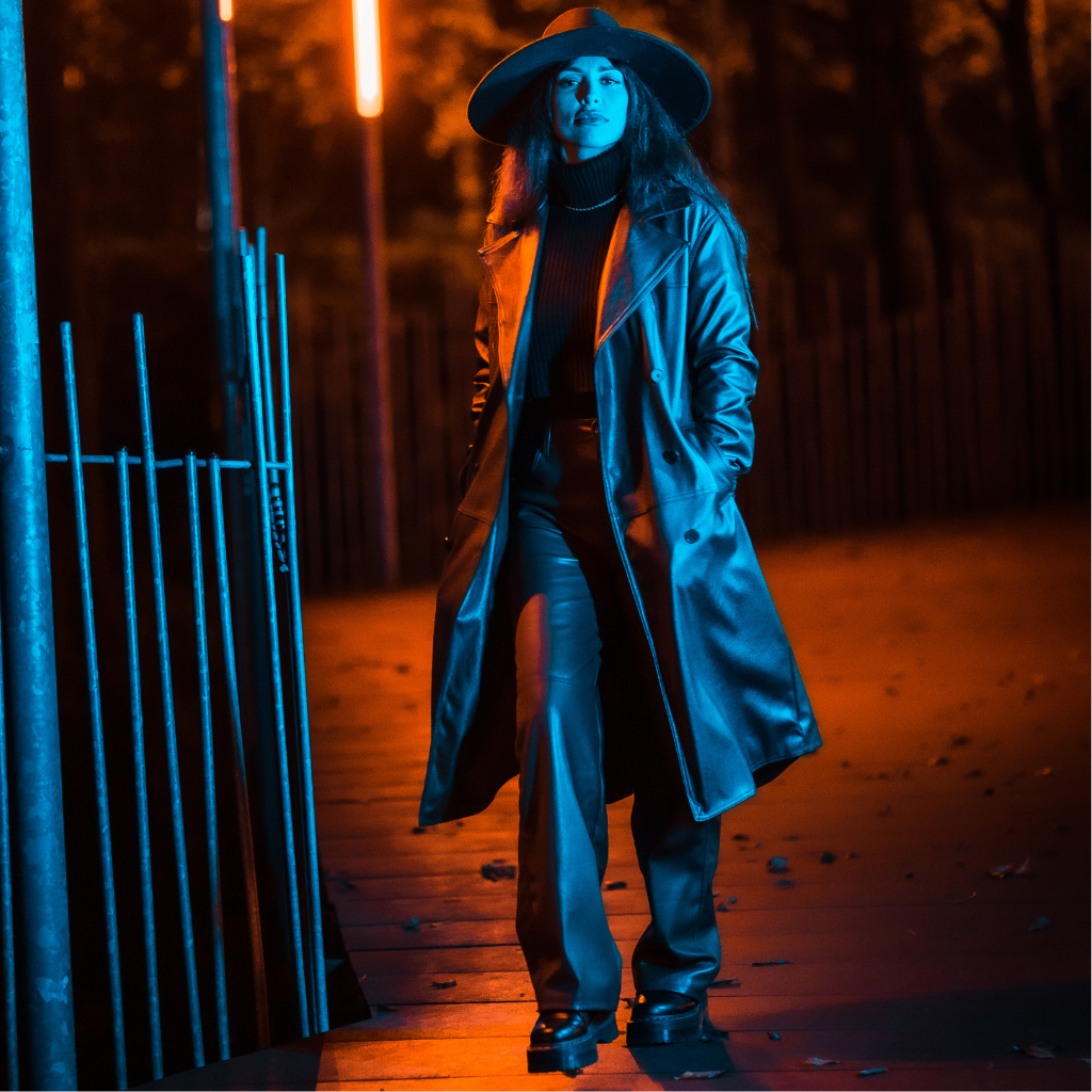 Women&#39;s Long Leather Coat | KC Leather Signature Range - Bilett