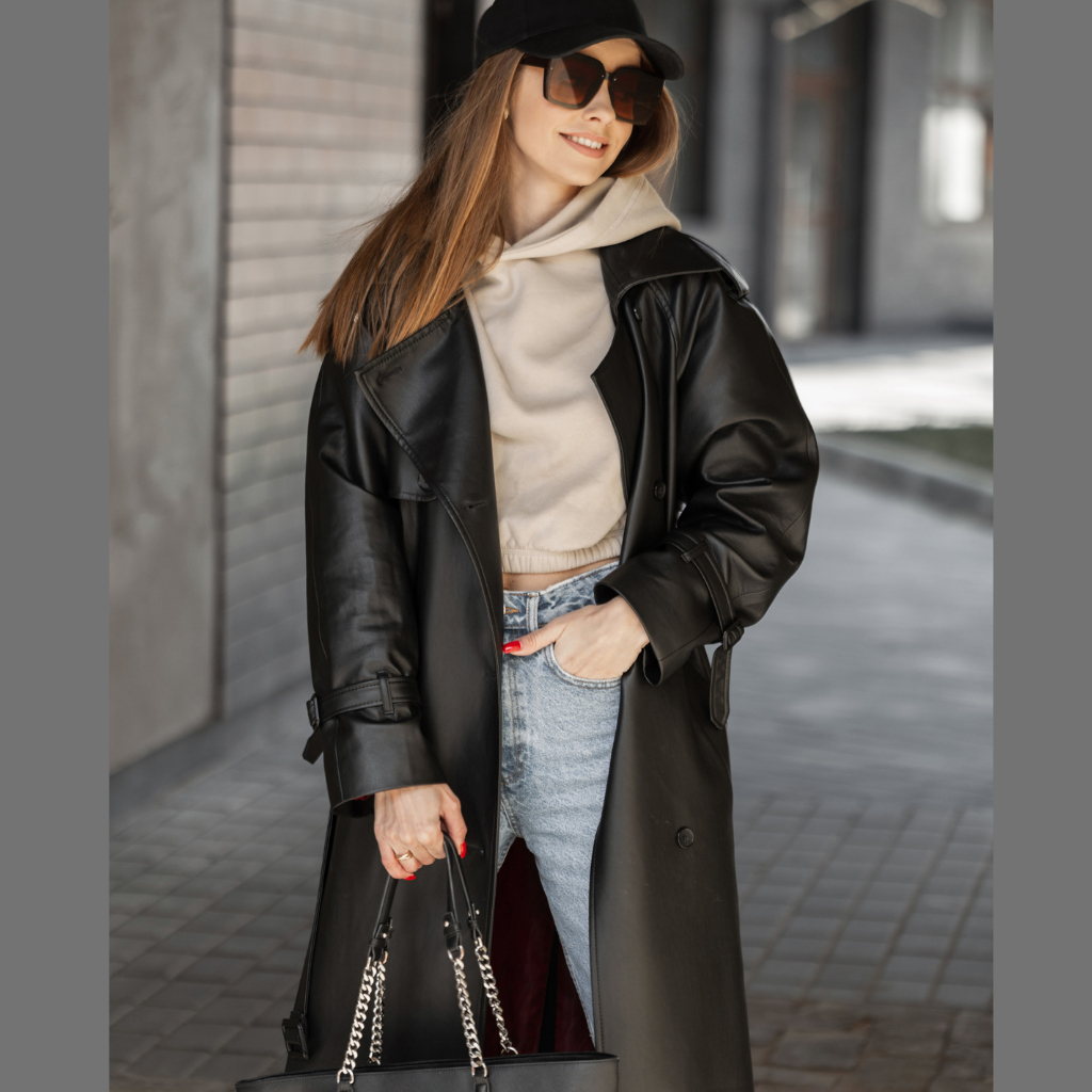 Women&#39;s Long Leather Coat | KC Leather Signature Range - Bibi