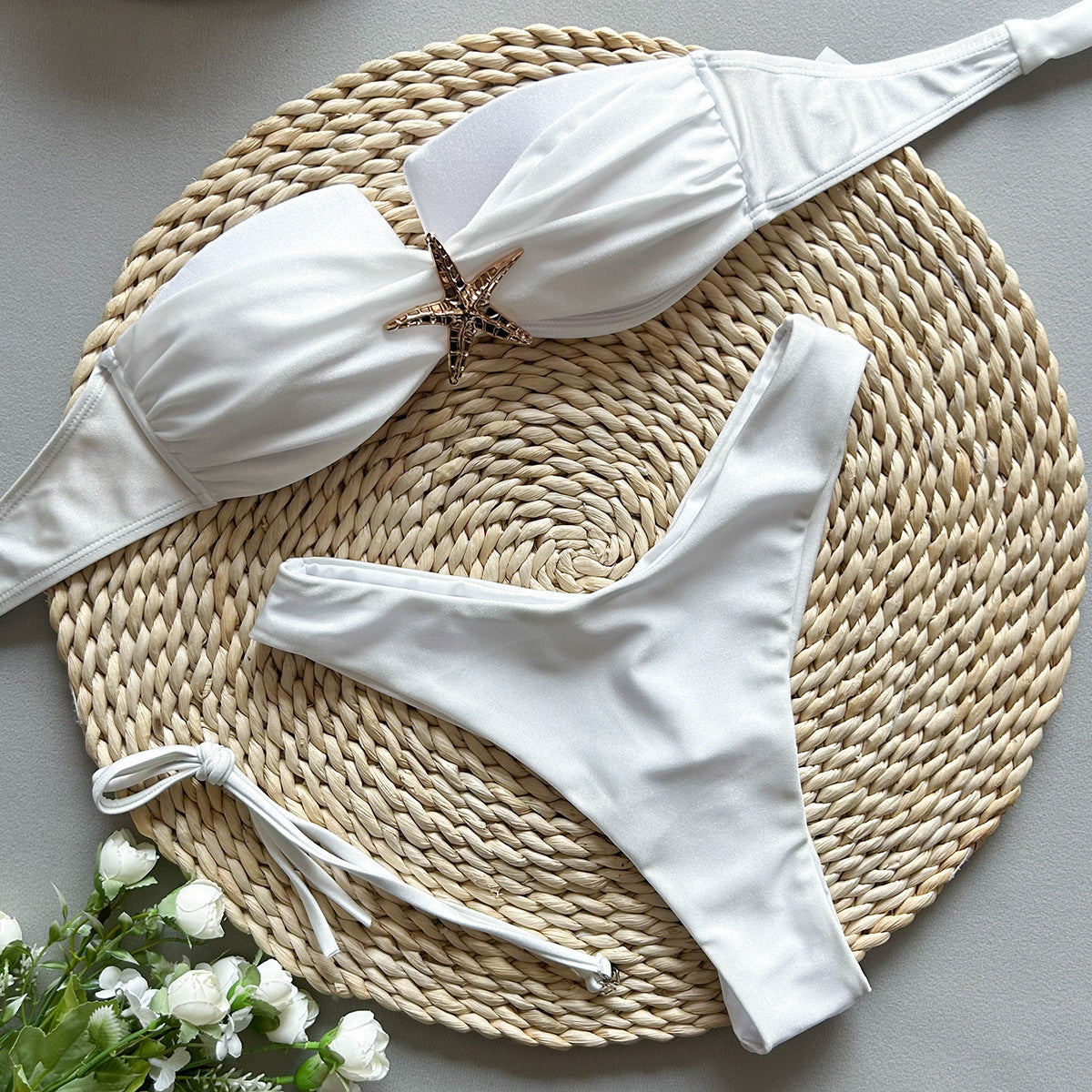 Sexy Bikini Spaghetti Strap Patchwork Two-Piece Women's Swimsuit