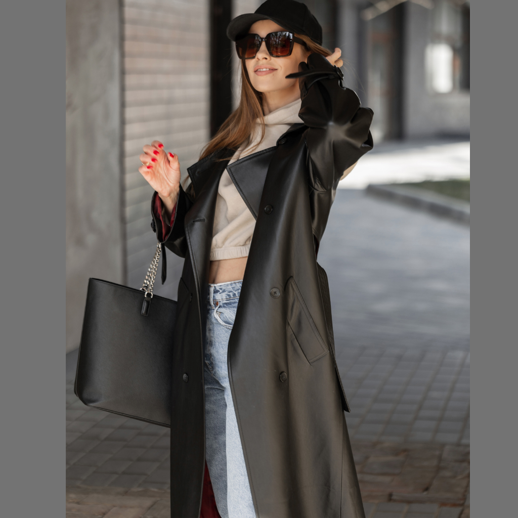 Women&#39;s Long Leather Coat | KC Leather Signature Range - Bibi
