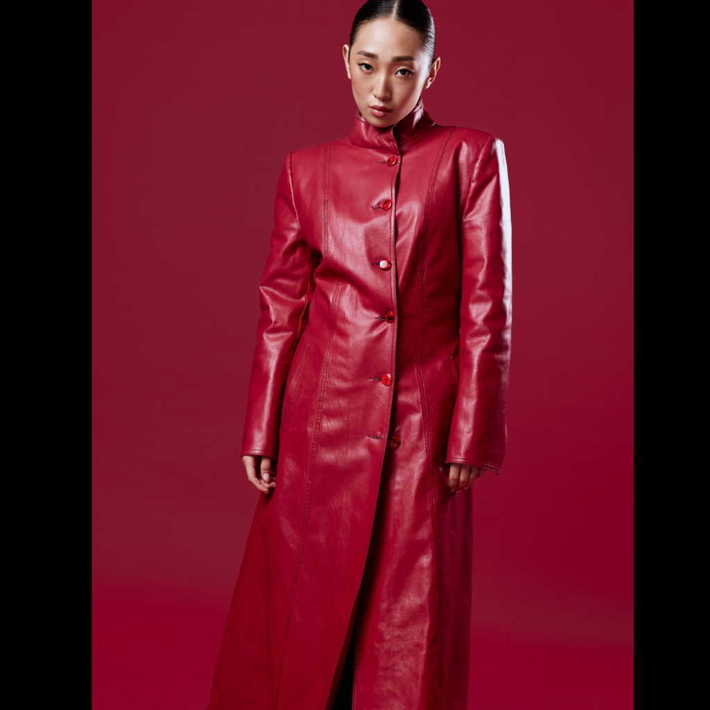 Women&#39;s Long Leather Coat | KC Leather Signature Range - Jinyay