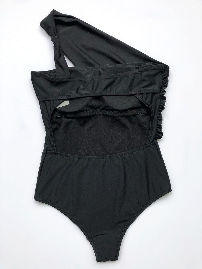 One Shoulder One Piece Swimsuit Bikini Sexy Beachwear Bikini for Women