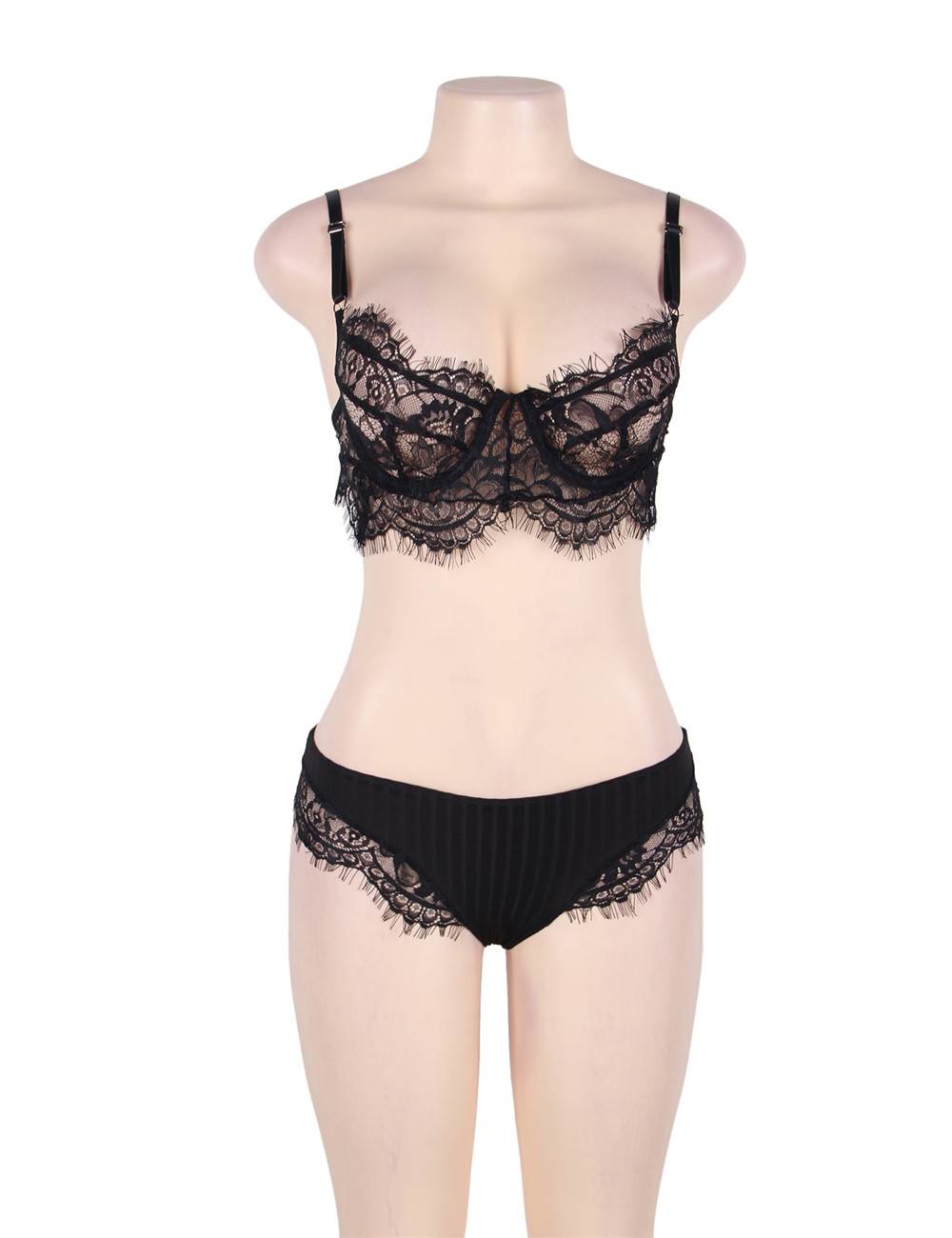 Lace Temptation 2pcs Bralette Lingerie Set