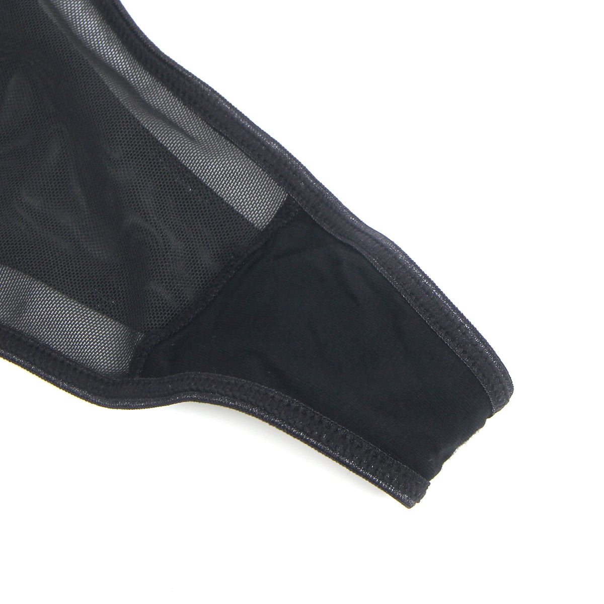 Black Sexy Mesh Embroidery Lace Lift Bra Suspender Nightdress