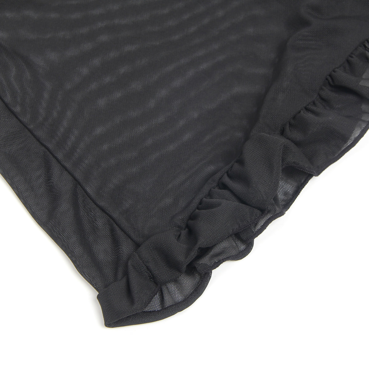 Black Sexy Mesh Embroidery Lace Lift Bra Suspender Nightdress