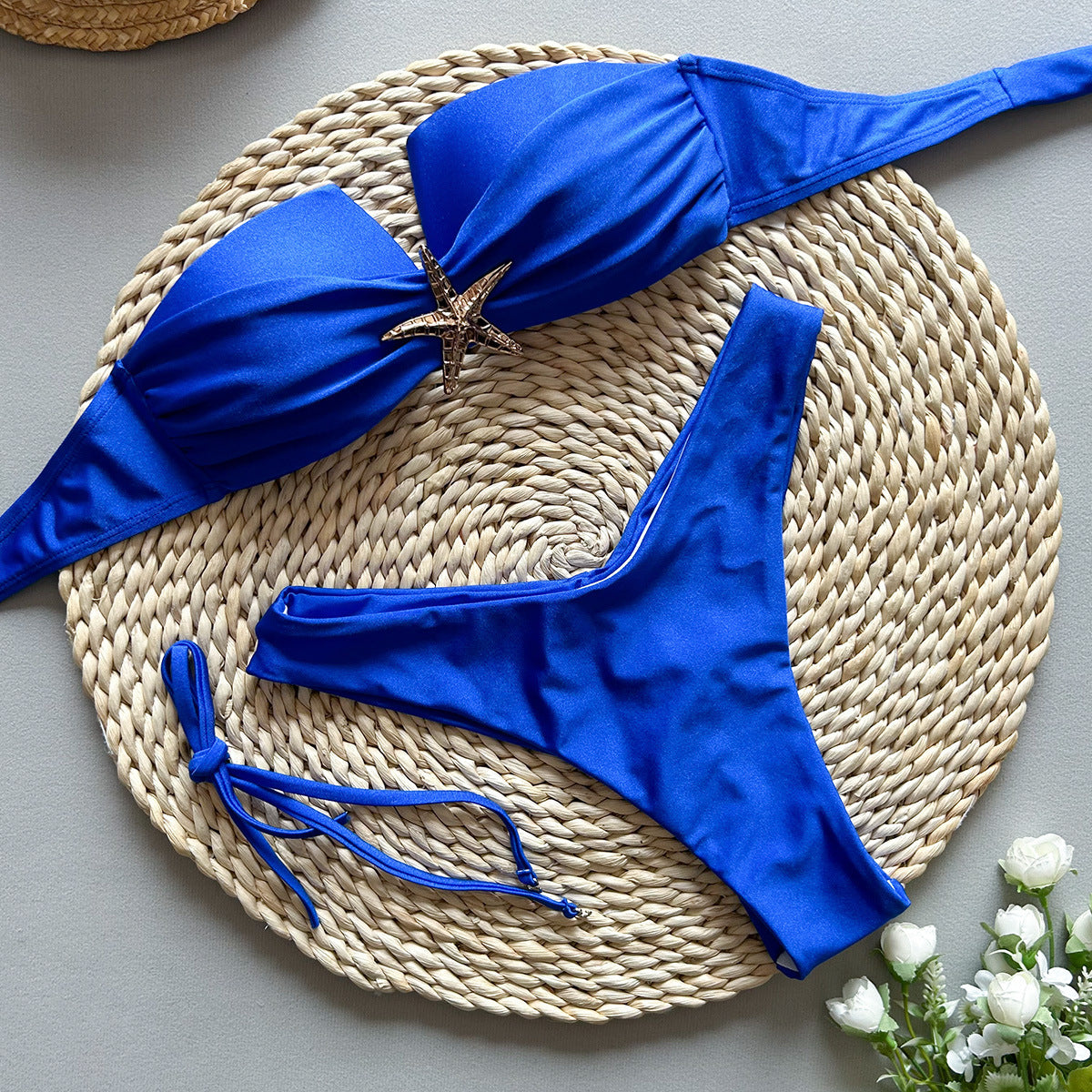 Sexy Bikini Spaghetti Strap Patchwork Two-Piece Women's Swimsuit