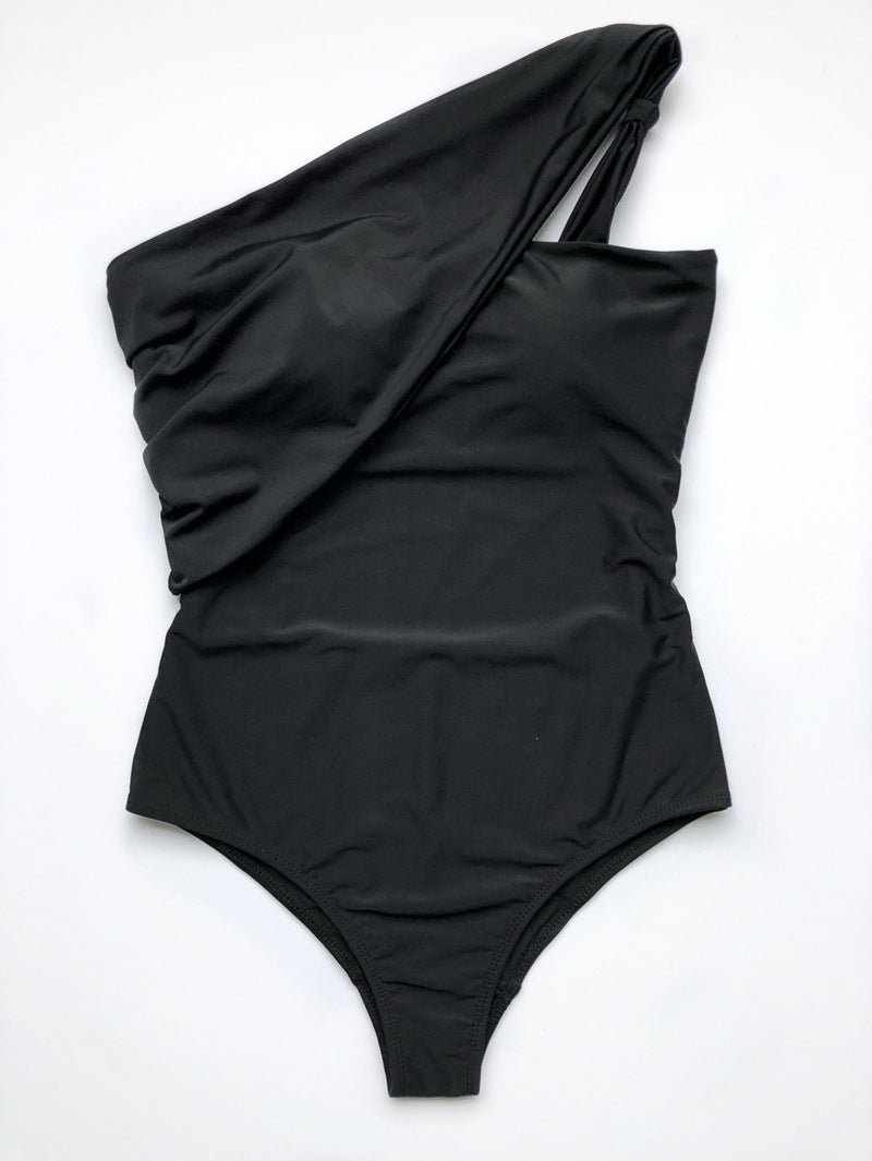 One Shoulder One Piece Swimsuit Bikini Sexy Beachwear Bikini for Women