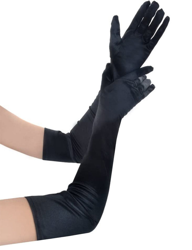 55cm Long Simulated Silk Long Gloves - 3 Colors