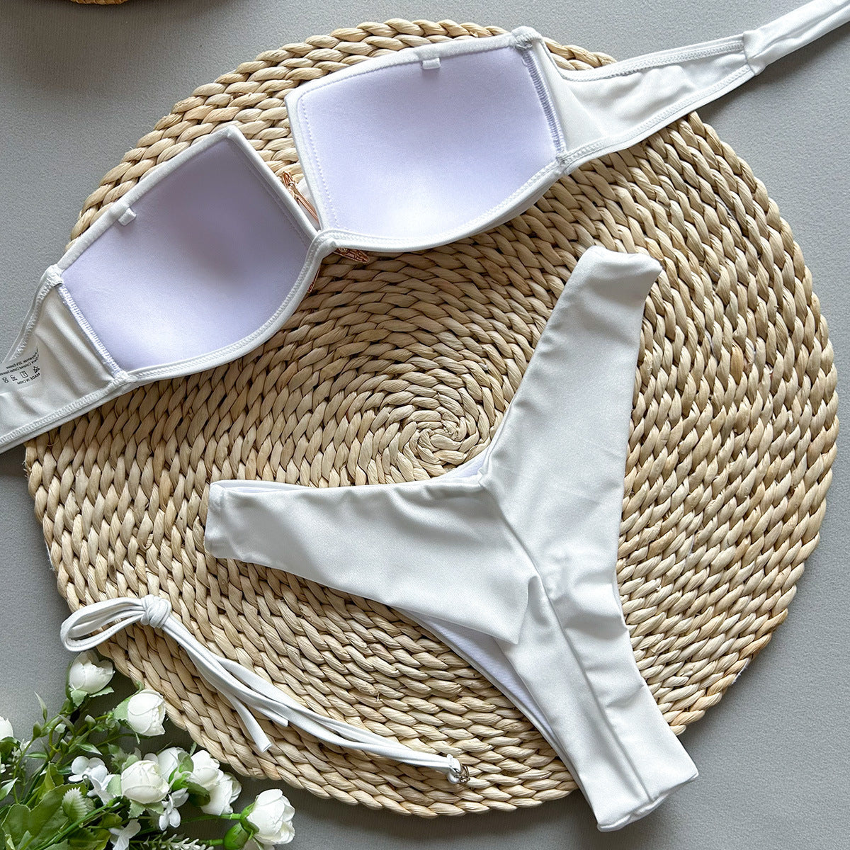 Sexy Bikini Spaghetti Strap Patchwork Two-Piece Women's Swimsuit
