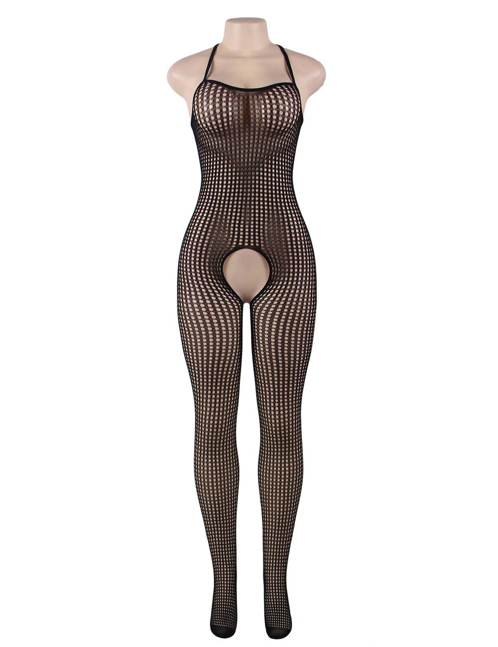 Fishnet Stretchy Crotchless Bodystocking