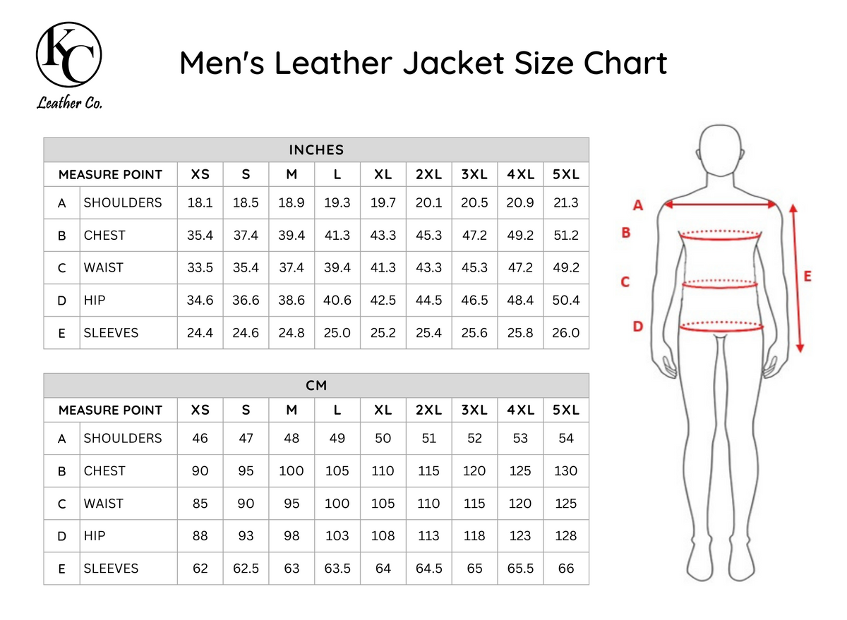 Men&#39;s Leather Motorbike Jacket - Cooper