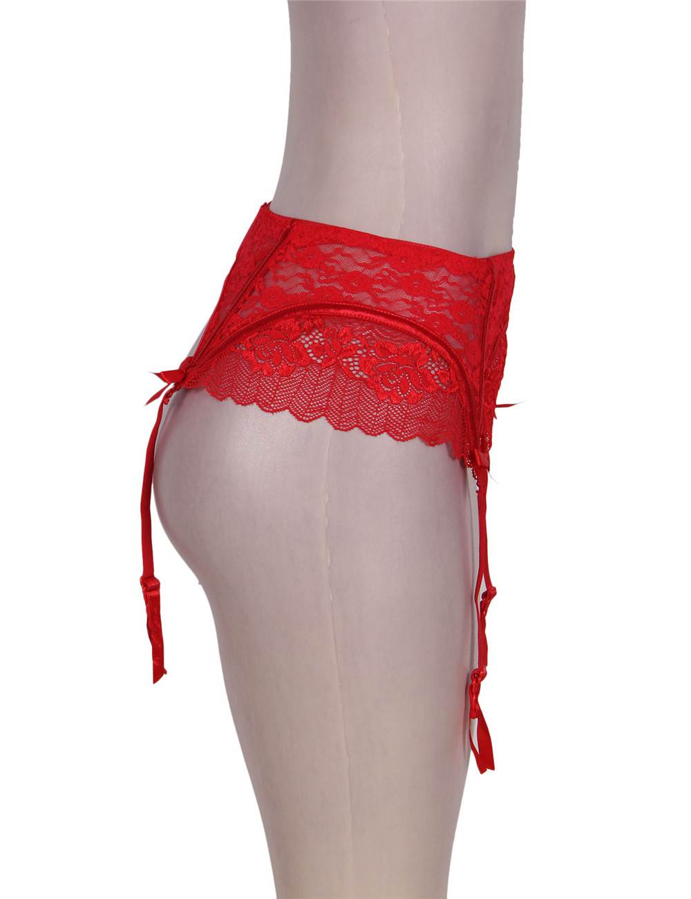 Sexy Lace Garter Panty #5 Red