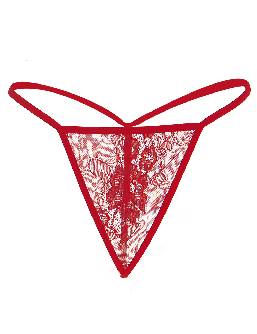 Sexy Long Sleeve Short Sleepwear with Thong Red Plus Size
