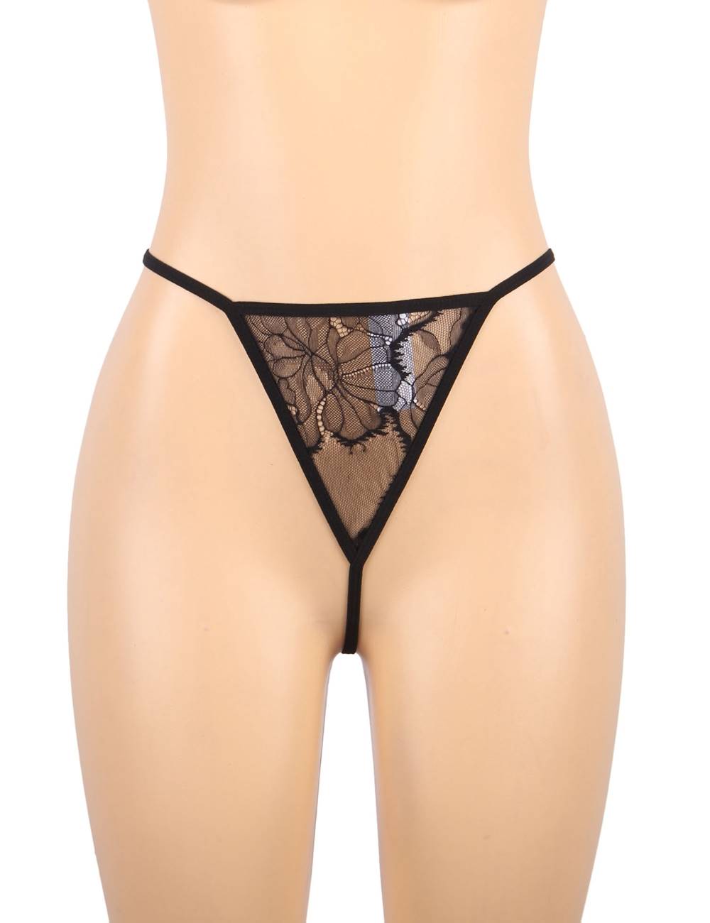 Elegant Black Lace Sexy Babydoll +plus size 2 colours