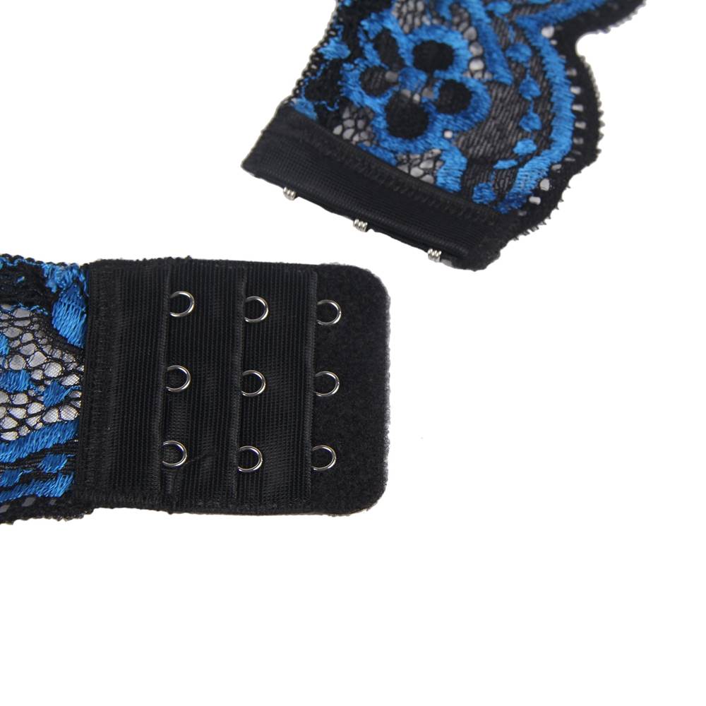 Floral Black Eyelash Lace Lingerie 4 Colours