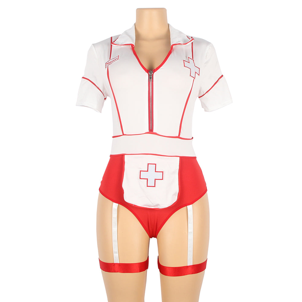One Piece Bodysuit Nurse Costume