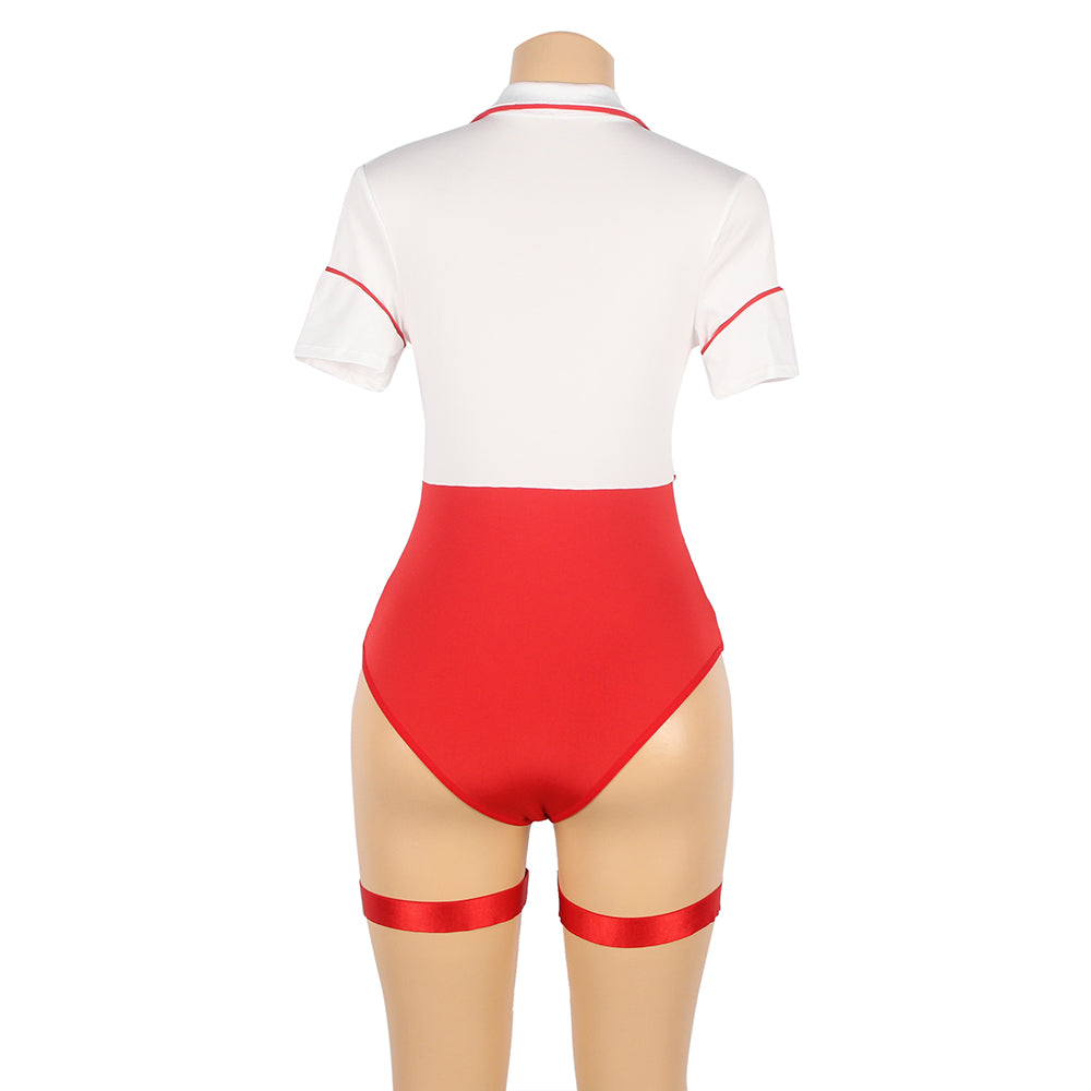 One Piece Bodysuit Nurse Costume