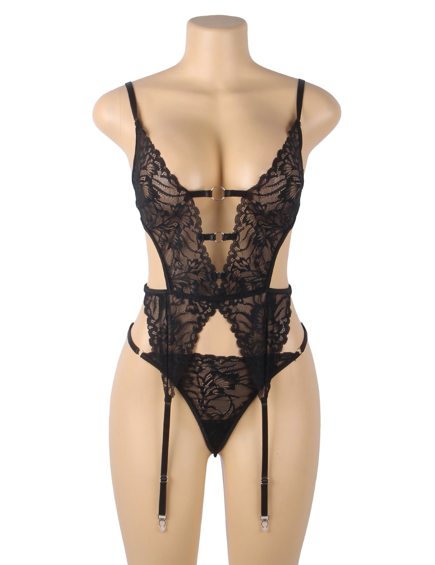 Black Sexy Lace Garter Lingerie - KC Leather Co. Black Sexy Lace Garter Lingerie - KC Leather Co.