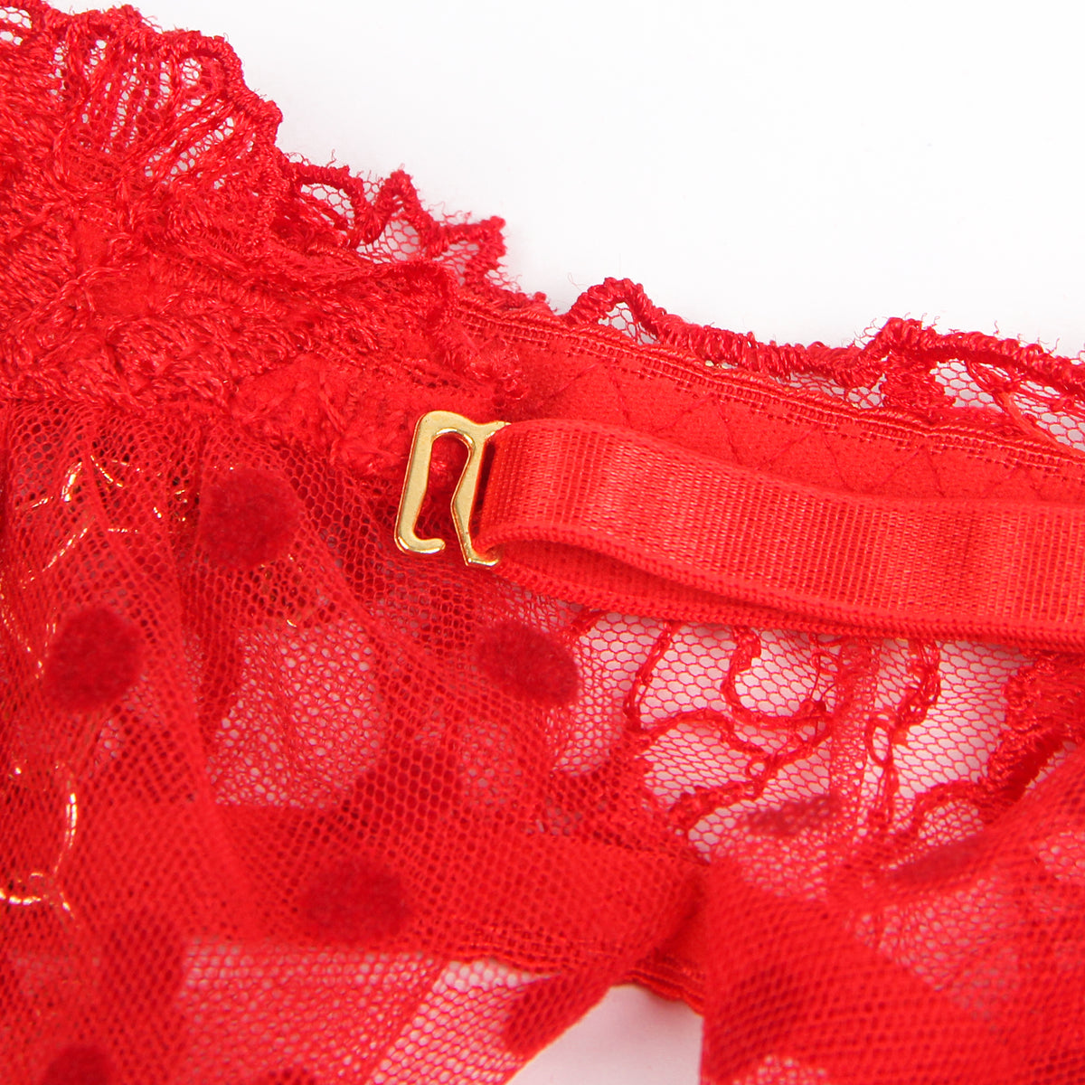 Sexy Lace Garter Bra Panty Set 1C