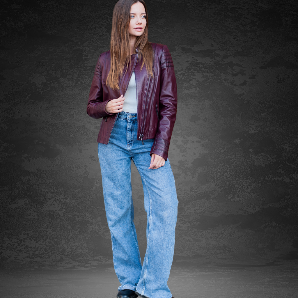 Women&#39;s Leather Jacket | KC Leather Signature Range - Elegant