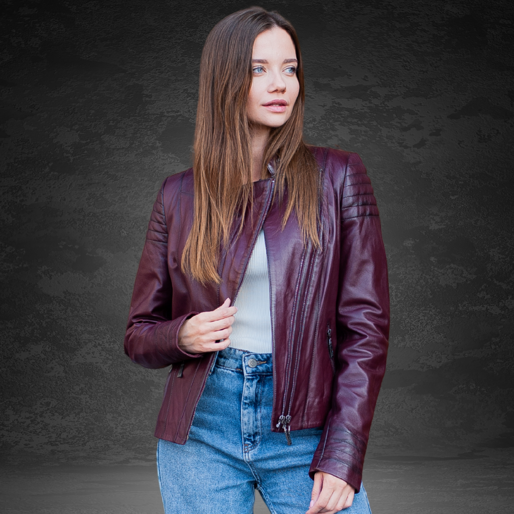 Women&#39;s Leather Jacket | KC Leather Signature Range - Elegant