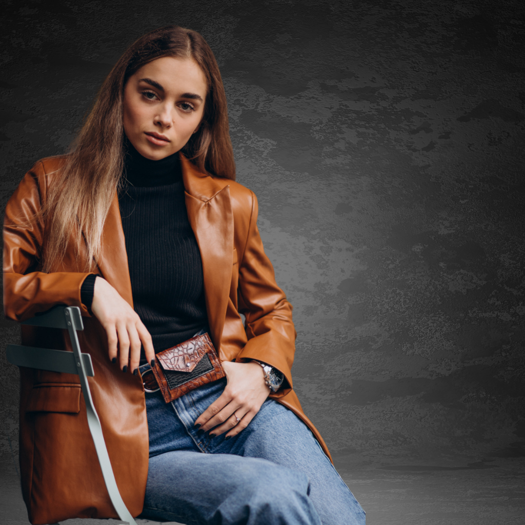 Women&#39;s Leather Blaser Jacket | KC Leather Signature Range - Barcelona