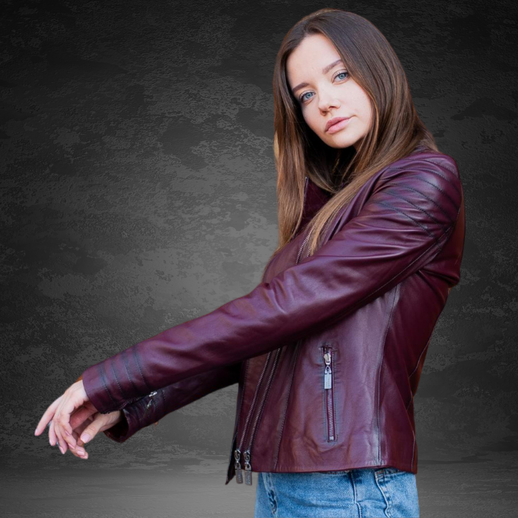 Women&#39;s Leather Jacket | KC Leather Signature Range - Elegant