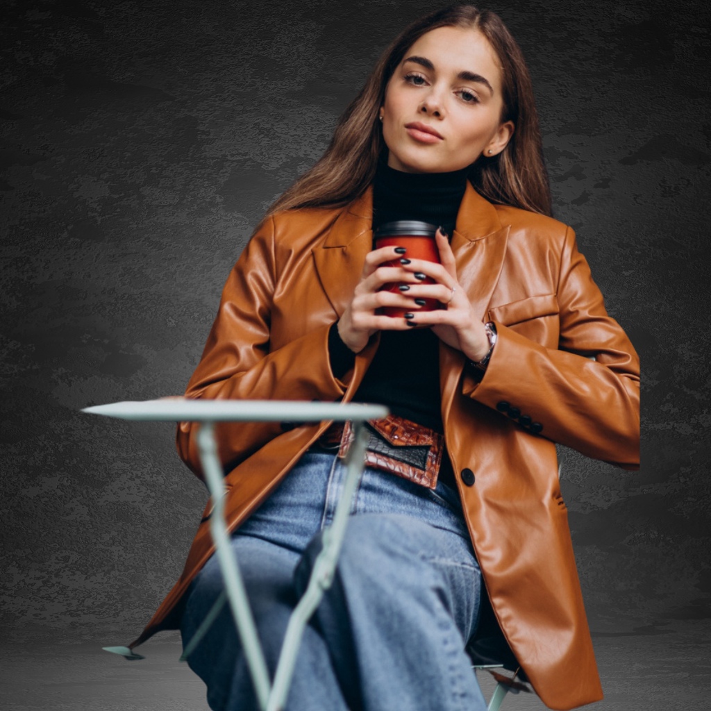 Women&#39;s Leather Blaser Jacket | KC Leather Signature Range - Barcelona