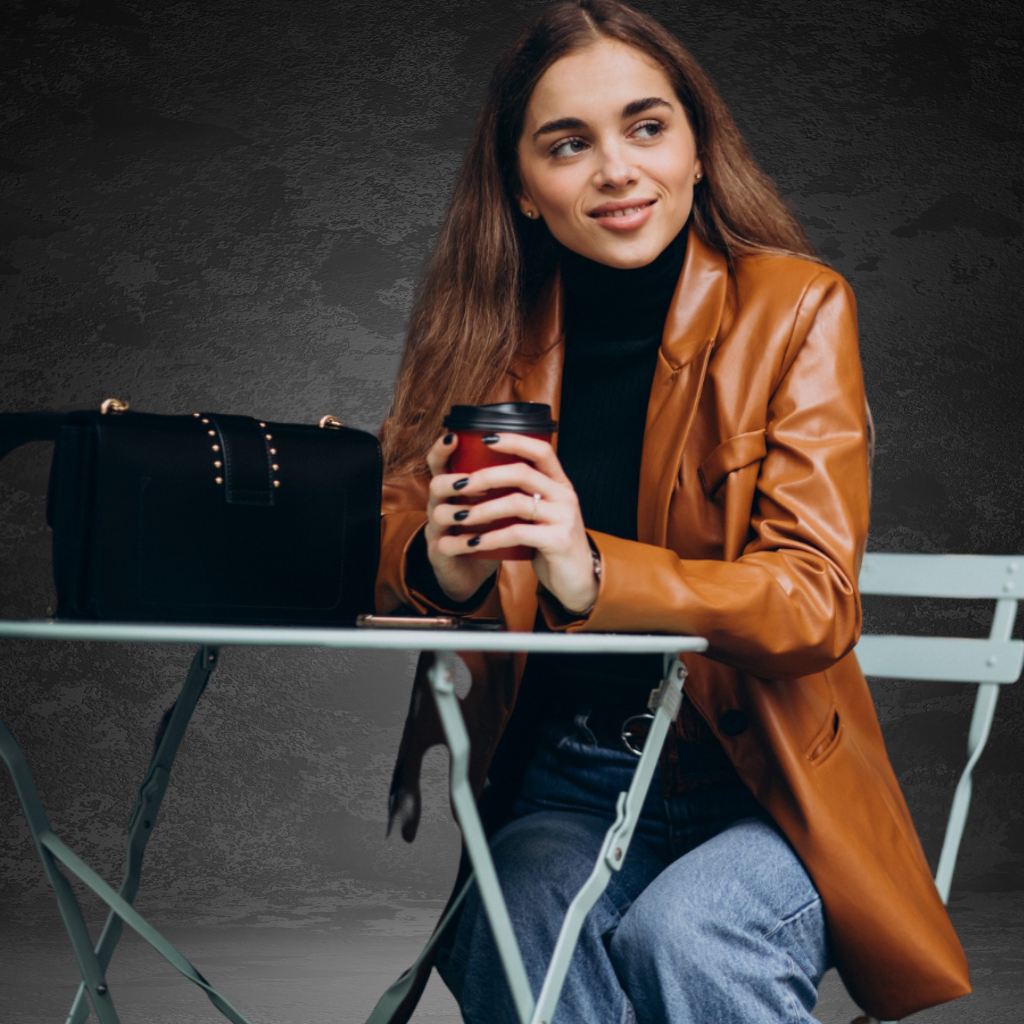 Women&#39;s Leather Blaser Jacket | KC Leather Signature Range - Barcelona