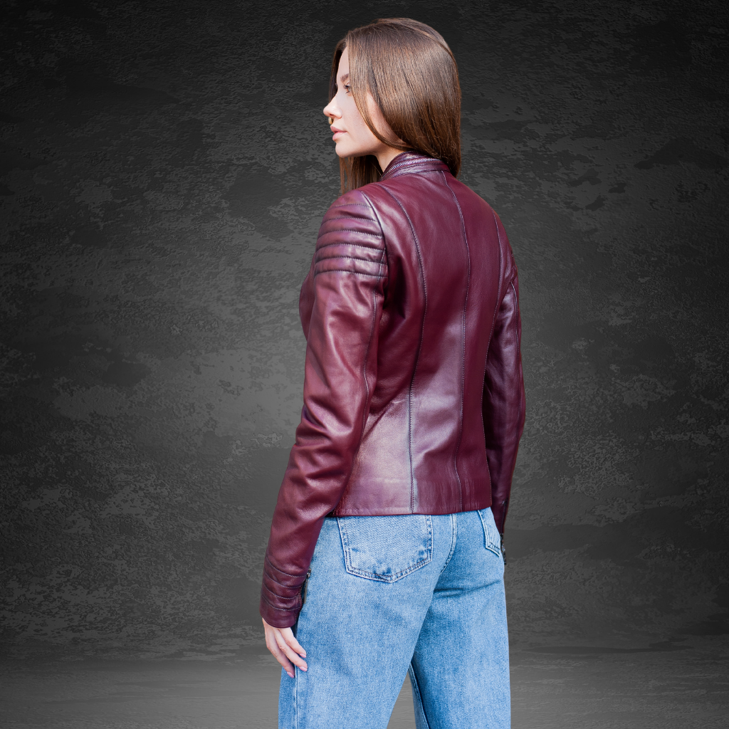 Women&#39;s Leather Jacket | KC Leather Signature Range - Elegant