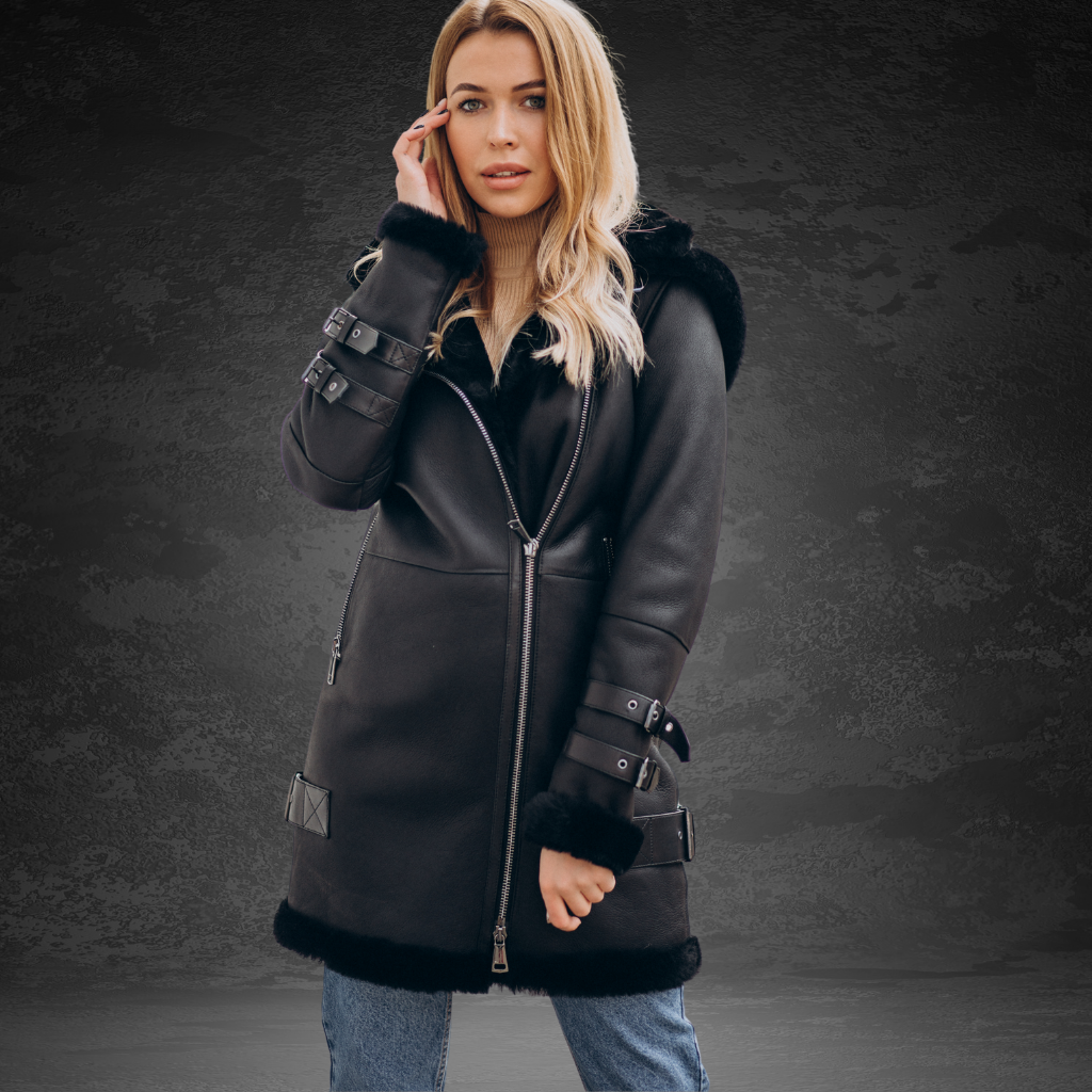 Women&#39;s Long Leather Coat | KC Leather Signature Range - Napa 1