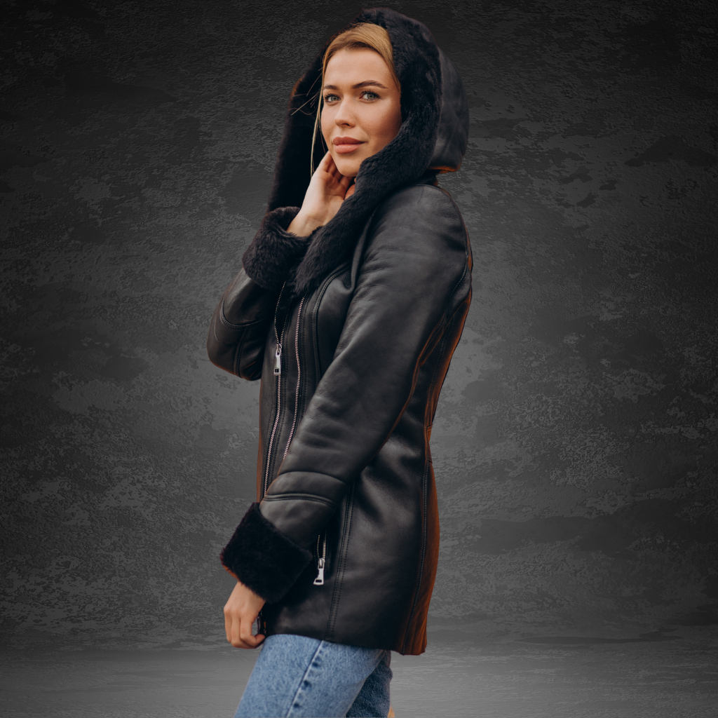 Women&#39;s Long Leather Coat | KC Leather Signature Range - Napa 4