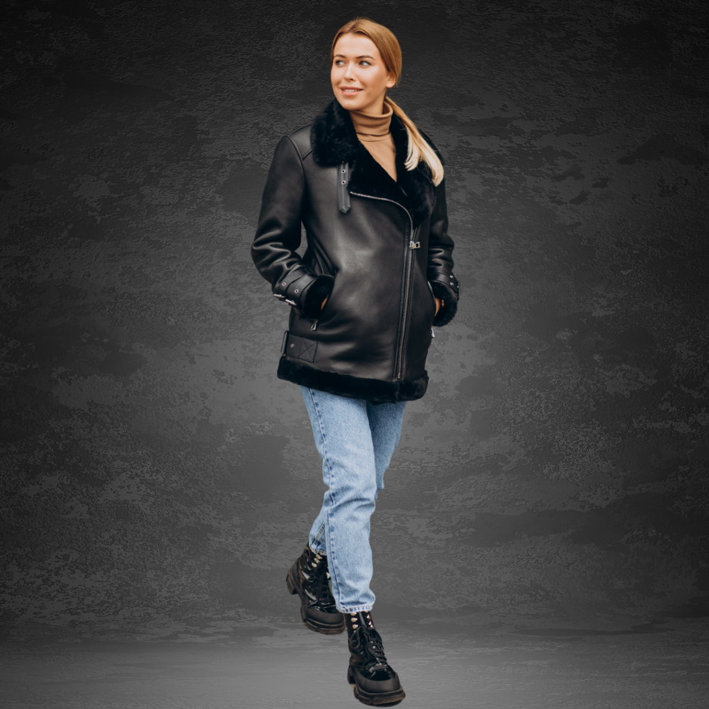 Women&#39;s Long Leather Coat | KC Leather Signature Range - Napa 1