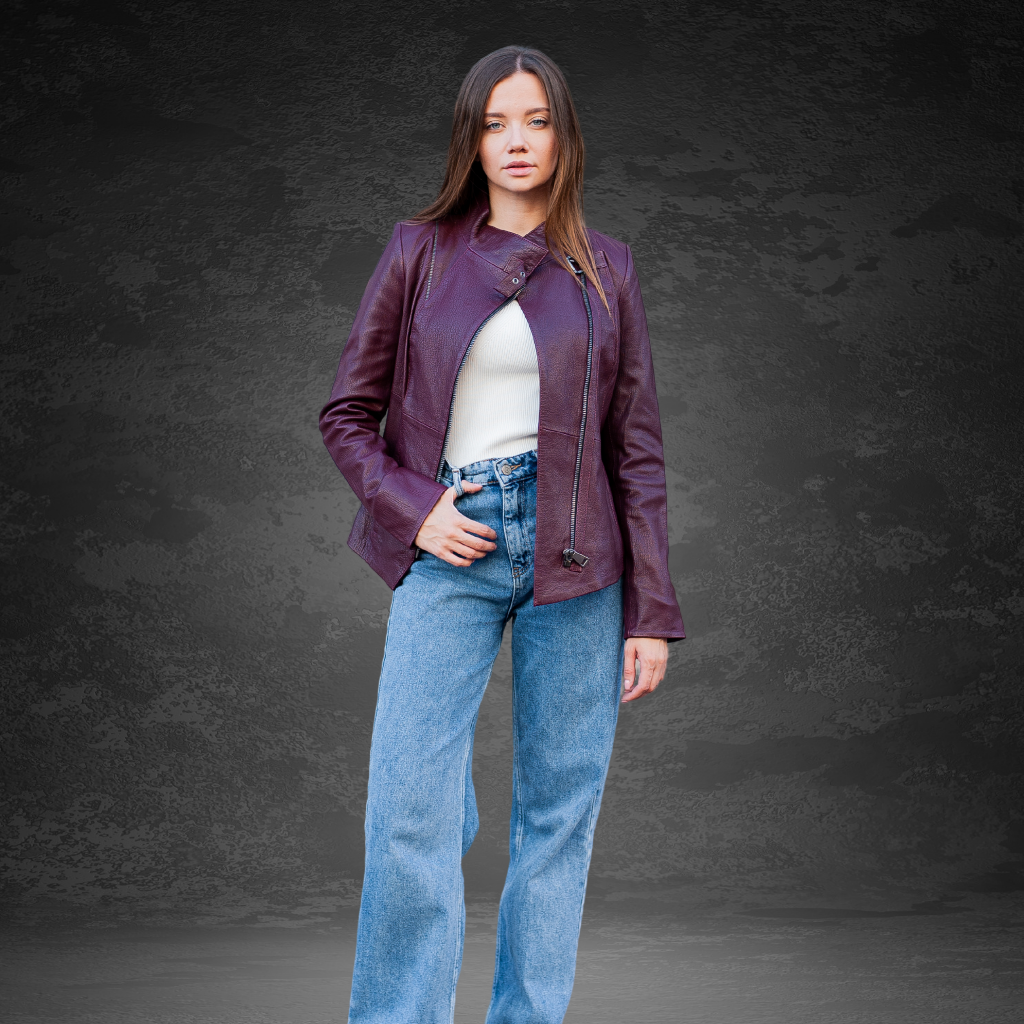 Women&#39;s Leather Jacket | KC Leather Signature Range - Elegant