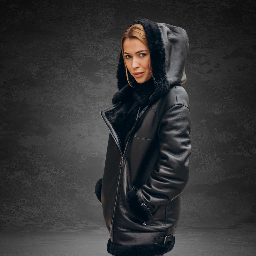 Women&#39;s Long Leather Coat | KC Leather Signature Range - Napa 4