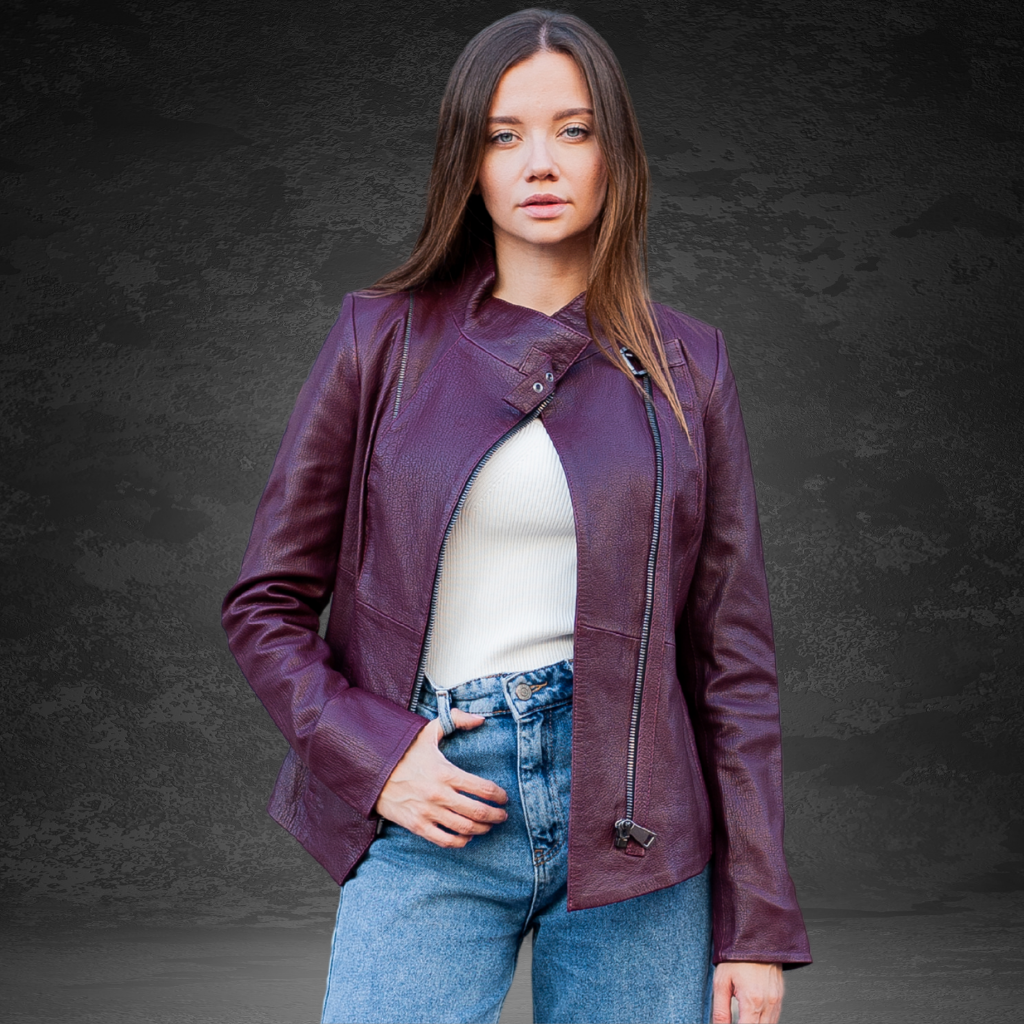 Women&#39;s Leather Jacket | KC Leather Signature Range - Elegant