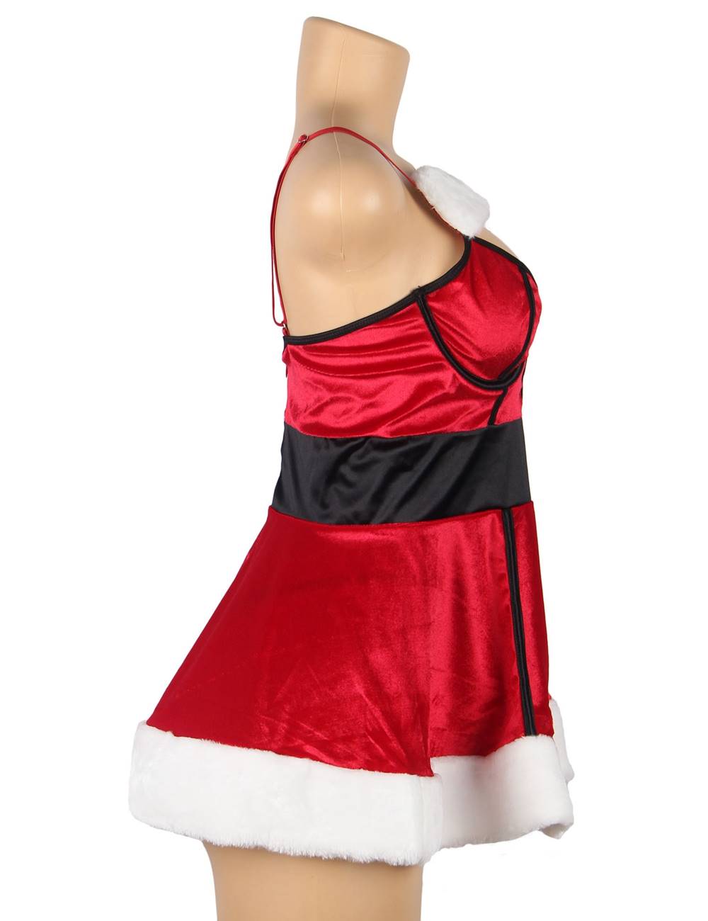 Sexy Red Playful Christmas Dress - KC Leather Co. Sexy Red Playful Christmas Dress - KC Leather Co.