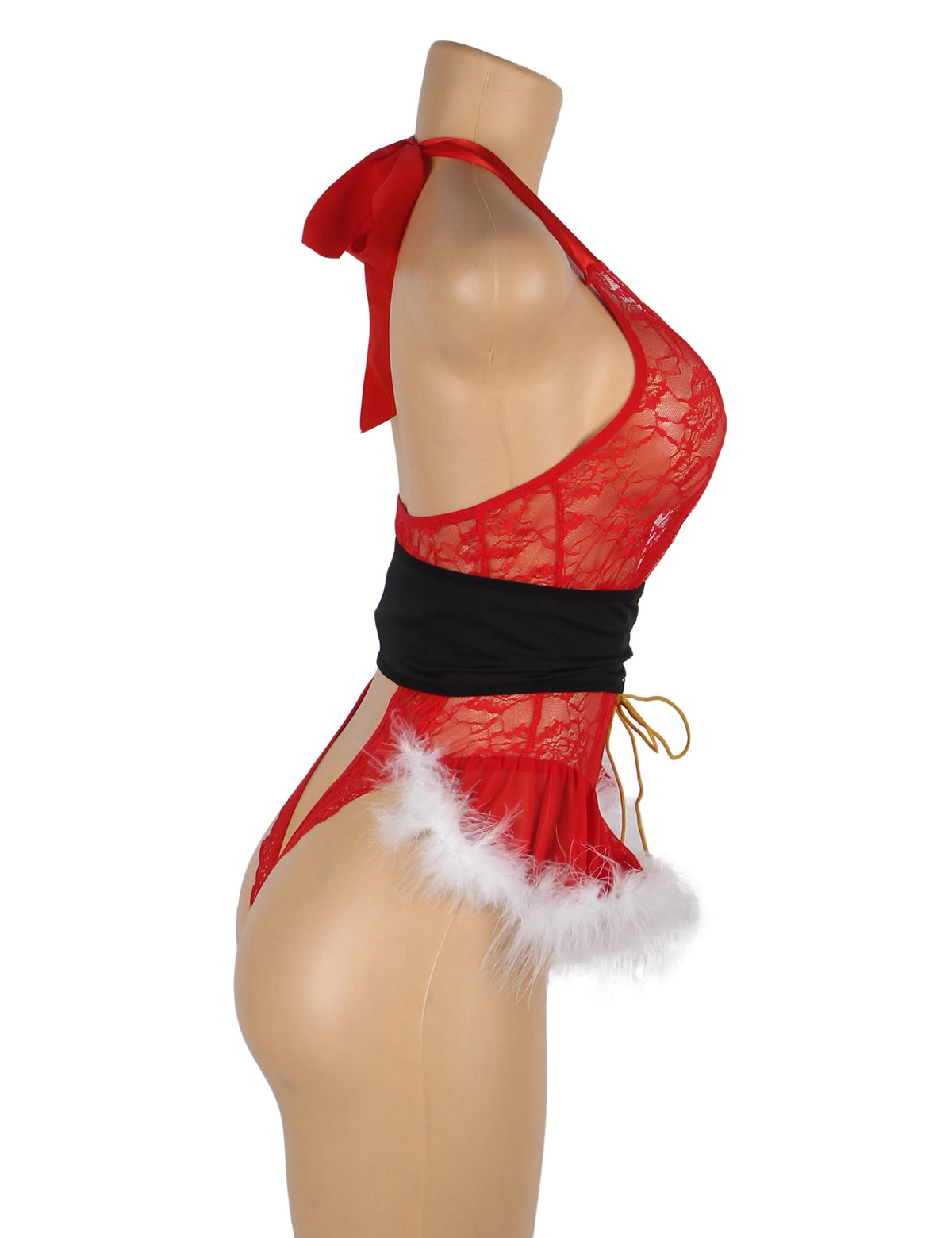 Lace Halter Teddy Lingerie